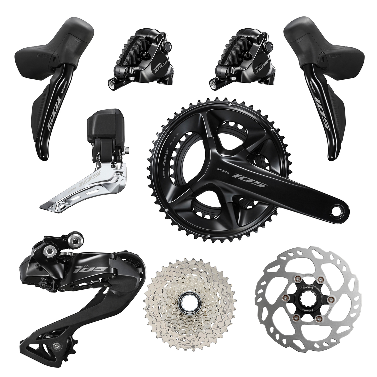 Shimano 105 R7100 12 speed Di2 Groupset